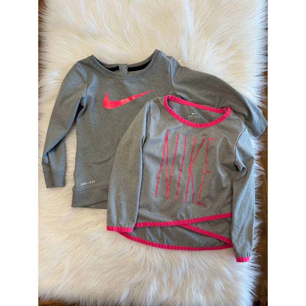 Nike gray sweatshirts set of two 18m EUC